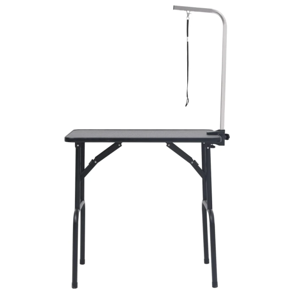Trimmtisch Noir Groomstyle - Stabile Arbeitsplatte - Schwarz - 81 x 46 x 76 cm